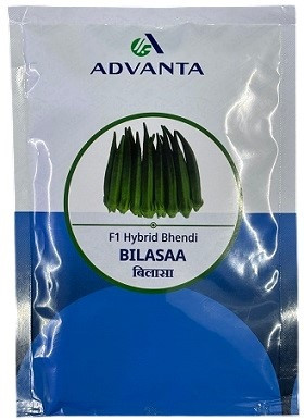 Advanta F1 Hybrid Bilasaa Bhendi Okra Seeds – High-Yield Early Maturing Variety (95gm / ~1500 Seeds)