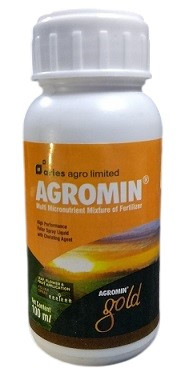 ARIES Agromin Gold – Liquid Micronutrient Fertilizer with Chelating Agent for All Crops (200 ml)