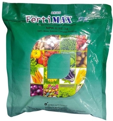 Aries Ferti Max PK Fertilizer – NPK 00:52:34 | High-Phosphorus & Potassium Formula for Root & Flower Development (1kg)