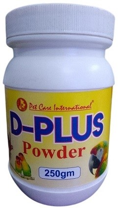 D PLUS Powder – Calcium Absorption & Egg Quality Booster for Birds (250g)