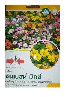 East West Seeds Zinnia Sunbrust Mixed Seeds