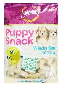 Gnawlers Puppy Snacks V Lucky Bone