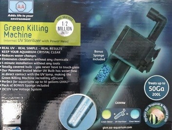 Green Killing Machine 9W Germicidal UV Set