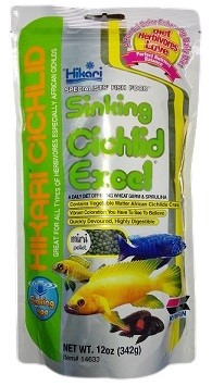 Hikari Sinking Cichlid Excel – 342g Mini Pellet Herbivore Diet for Cichlids & Tropical Fish