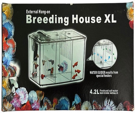 Huey Hung External Hang on Aquarium Breeding House XL – Fish Breeding & Isolation Chamber