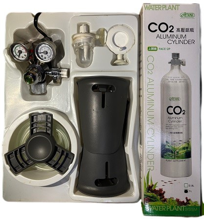 ISTA Premium 1 L Complete CO₂ Cylinder Set – Refillable Face-Up Cylinder with Dual Gauge Regulator & Accessories