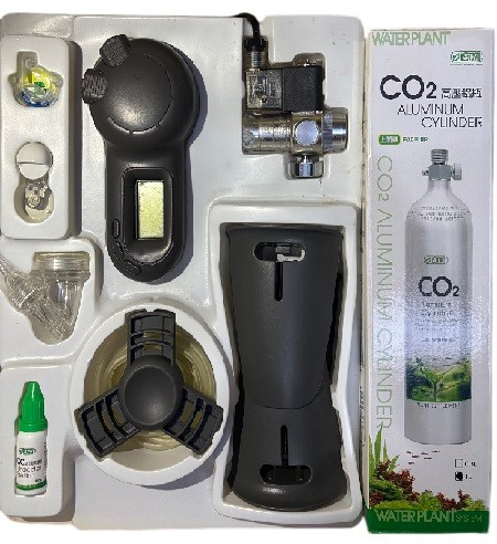 ISTA Professional Face Up 1 L Complete CO2 Kit Set – Refillable Aquarium CO2 System with Diffuser, Controller & Indicator