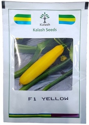 Kalash Seeds F1 KSP 16 – Yellow Zucchini Squash Seeds (30 gm Pack)
