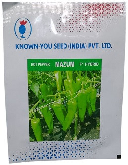 Known You MAZUM F1 Hybrid Hot Pepper Seeds – 10g | High‑Yield Green Chili Variety