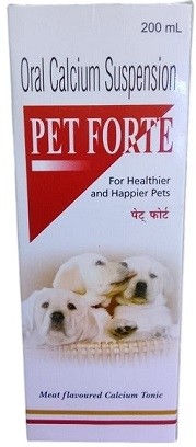 Pet Forte Oral Calcium Suspension for Dogs – Bone Health & Vitality Supplement (400ml)