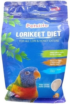 Petslife Lorikeet Diet Food – Nectar-Based Powder for Lorikeets & Lories (1kg)