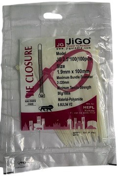 Premium Nylon Cable Ties – Heavy Duty, UV Resistant, Multi-Purpose – 100mm x 2.5mm – Pack of 500