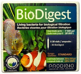 Prodibio BioDigest – Biological Nitrification Bacteria for Freshwater & Marine Aquariums (6, 12 & 30 Vial Packs)
