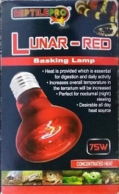 Reptilepro Concentrated Heat Reptiles 75W Lunar Red Basking Lamp