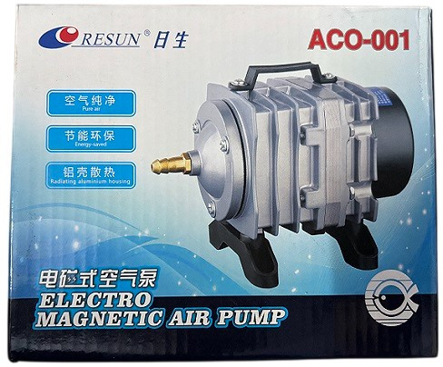 Resun ACO 001 Air Pump – 18W | 4-Outlet Electromagnetic Aquarium Aerator