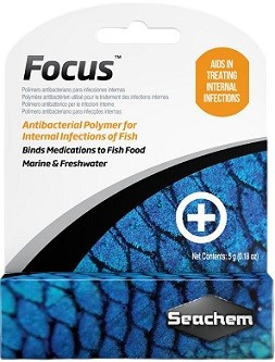 Seachem Focus – Antibacterial Polymer for Medicated Fish Food (5g)