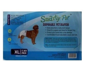 Smarty Pets XL Disposable Dog Diapers 