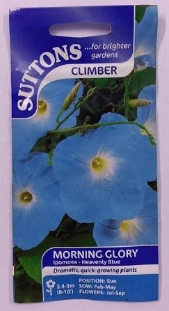SUTTONS England Morning Glory Ipomoea Heavenly Blue