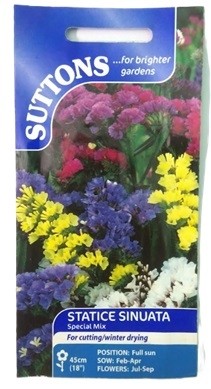 Suttons UK Statice Sinuata Special Mix Seeds 