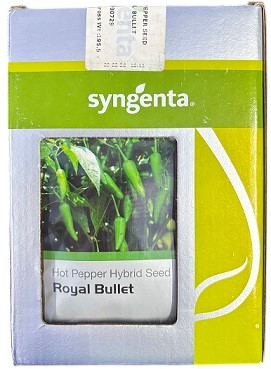 Syngenta Royal Bullet Hot Pepper Hybrid Seeds – Early Maturity, High Pungency, Export-Grade Yield | 9.7g Pack