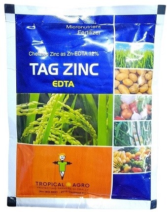 Tropical Agro Tag Zinc EDTA Fertilizer – 100g x 2 Pack | High-Efficiency Chelated Zinc for Plant Health