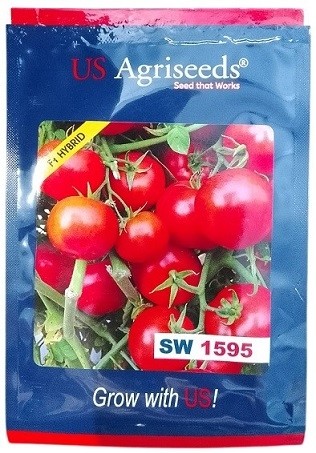 US Agriseeds SW 1595 Hybrid Tomato Seeds – High-Yield, Early Maturing Indeterminate Variety | 10g Pack