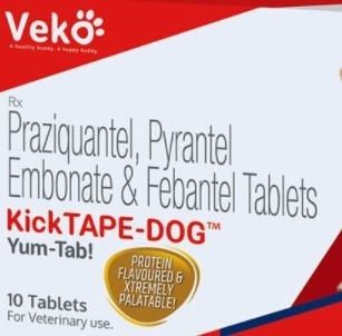 Veko Kick Tape Dog Dewormer Tablets