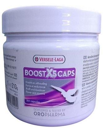 Versele Laga Oropharma Boost X5 Caps – Muscle & Energy Support for Racing Pigeons | 350 Capsules