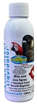 Vetafarm Avian Insect Liquidator – Instant Mite & Lice Control Spray for Birds (100ml)