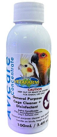 Vetafarm Avicare Concentrate – Bird Cage Cleaner & Disinfectant (100ml)