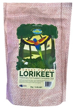 Vetafarm Forest Fusion Lorikeet Diet – Premium Balanced Nutrition for Lorikeets (2kg)