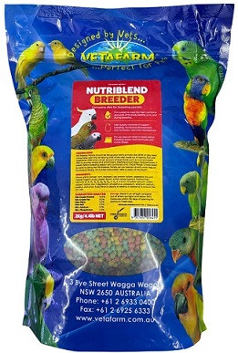Vetafarm Nutriblend Breeder Pellets – Premium Nutrition for Breeding Parrots (2kg)