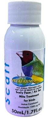 Vetafarm Scatt – Mite Treatment for Ornamental Aviary Birds (50ml)