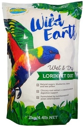 Vetafarm Wild Earth Lorikeet Diet – Complete Nectar Diet for Lorikeets & Honeyeaters (2kg)