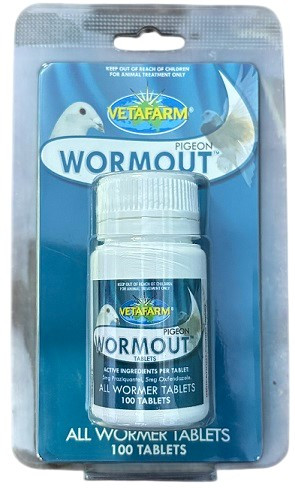 Vetafarm Wormout Pigeon Tablets – All Wormer for Pigeons (100 Tablets)