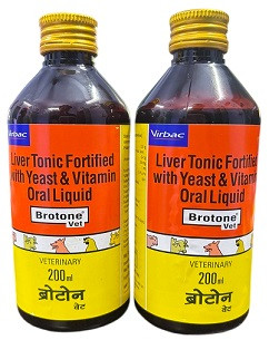 Virbac Brotone Vet – 400ml | Fortified Liver Tonic with Yeast & Vitamins