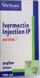 Virbac HITEK Ivermectin Vet Injection IP