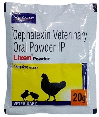 Virbac Lixen Powder 100g – First-Generation Cephalosporin Antibiotic for Poultry