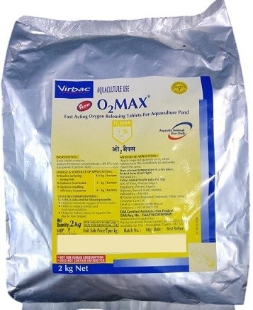 Virbac O2 Max – Fast-Acting Oxygen-Releasing Tablets for Fish & Shrimp (2kg & 10kg)