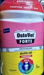 VIRBAC OstoVet Forte 5L Veterinary Animal Feed Supplement
