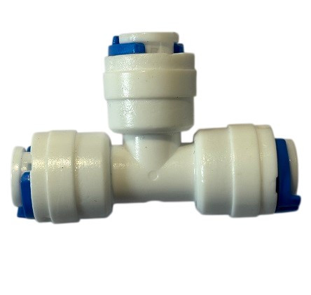 Water Splitter T – 3-Way Quick Connect Fitting for Aquarium RO Systems
