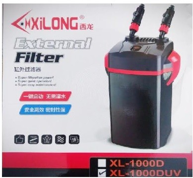 External aquarium filter deals with uv