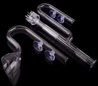 ZRDR Glass Inlet Outlet Lily Pipe Set