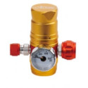 ISTA Vertical Faceup CO₂ Cylinder Regulator – Gold Finish, Pressure Reducing Design (I-648-3)