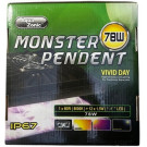 AQUAZONIC Monster LED Planted Aquarium Lighting – 78W Full Spectrum Pendant Light with Sunrise-to-Moonlight Simulation (8000K)