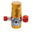 ISTA Vertical Faceup CO₂ Cylinder Regulator – Gold Finish, Pressure Reducing Design (I-648-3)