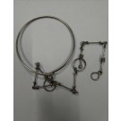 Medium Low Sized Bird Leash And Ring Set 