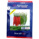 US Agriseeds SW 434 Hybrid Hot Pepper Seeds – Vigorous Growth, High Yield, Export-Grade Quality | 10g Pack